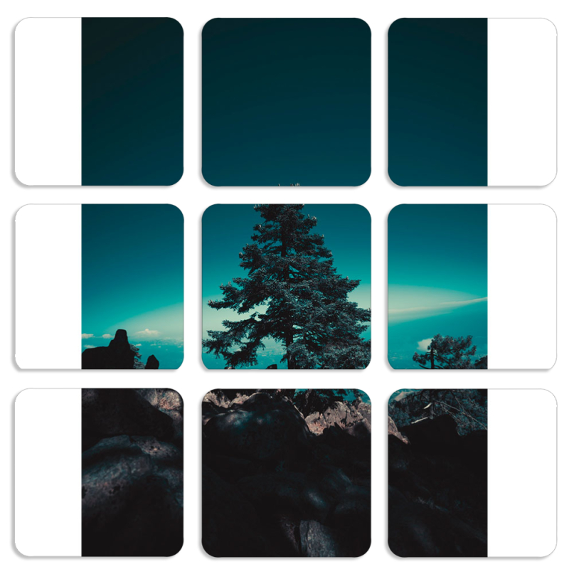 Магнитные фотопазлы 50 на 50 набор 9 штук 