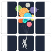 Магнитные фотопазлы 50 на 50 набор 9 штук 