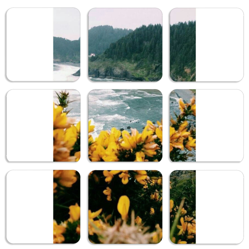 Магнитные фотопазлы 50 на 50 набор 9 штук 