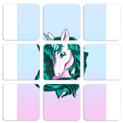 Магнитные фотопазлы 50 на 50 набор 9 штук 