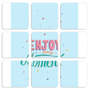 Магнитные фотопазлы 50 на 50 набор 9 штук 