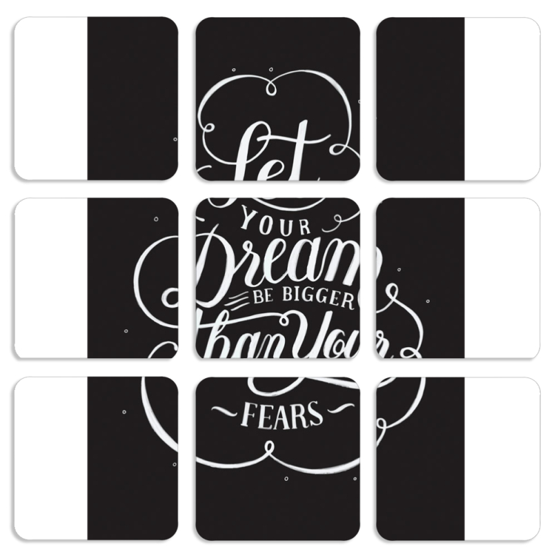 Магнитные фотопазлы 50 на 50 набор 9 штук 