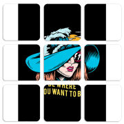 Магнитные фотопазлы 50 на 50 набор 9 штук 