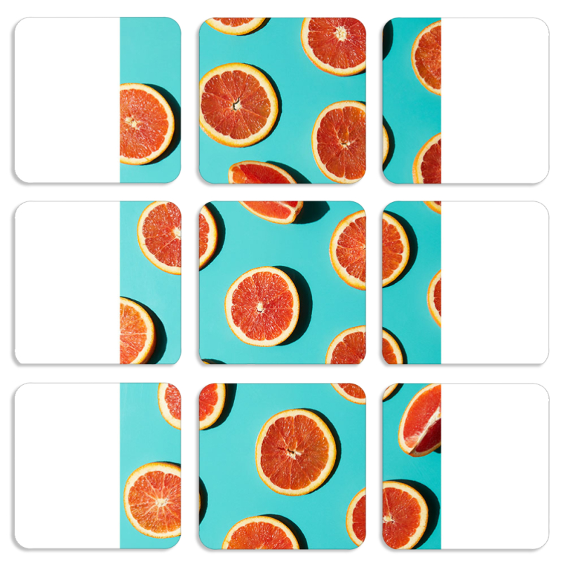 Магнитные фотопазлы 50 на 50 набор 9 штук 