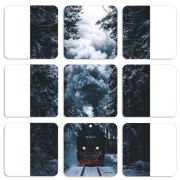 Магнитные фотопазлы 50 на 50 набор 9 штук 