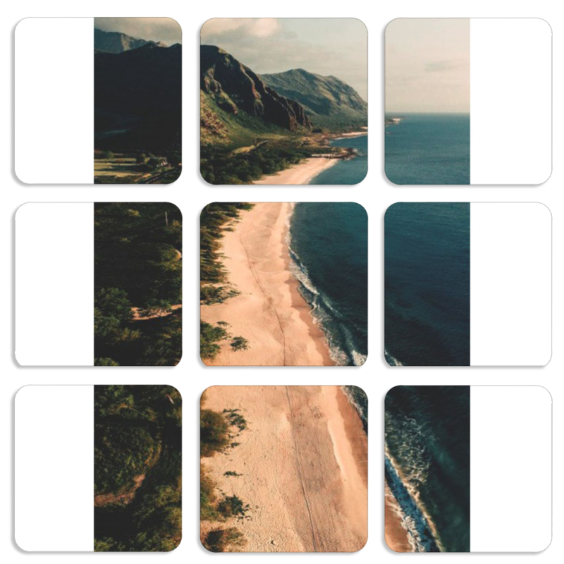 Магнитные фотопазлы 50 на 50 набор 9 штук 