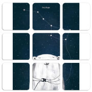 Магнитные фотопазлы 50 на 50 набор 9 штук Ты мой космос