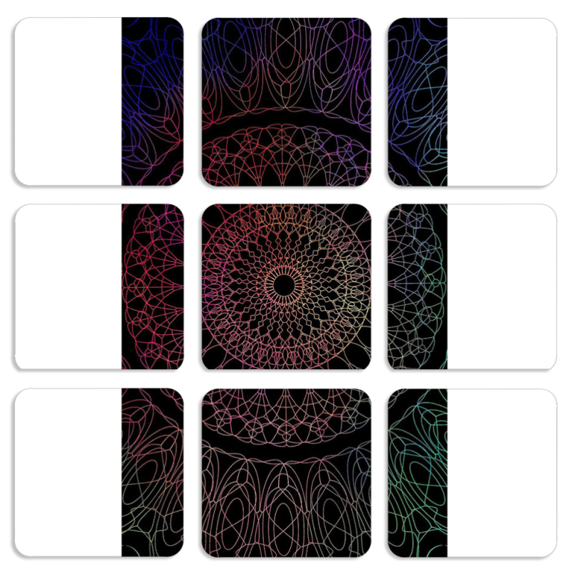 Магнитные фотопазлы 50 на 50 набор 9 штук 