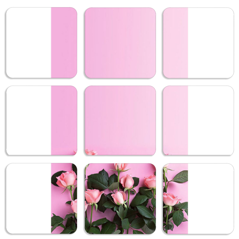 Магнитные фотопазлы 50 на 50 набор 9 штук 