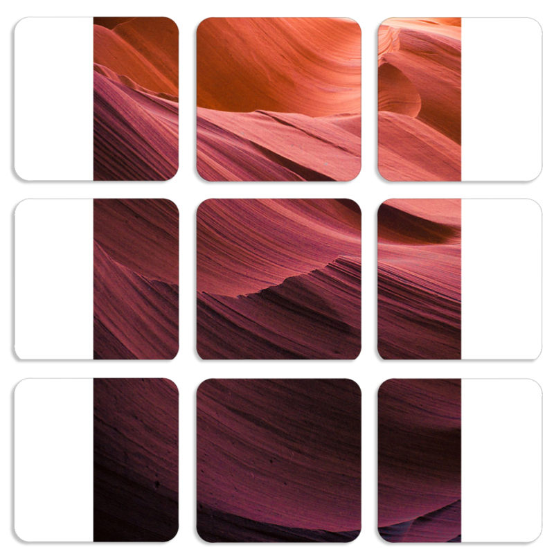 Магнитные фотопазлы 50 на 50 набор 9 штук 