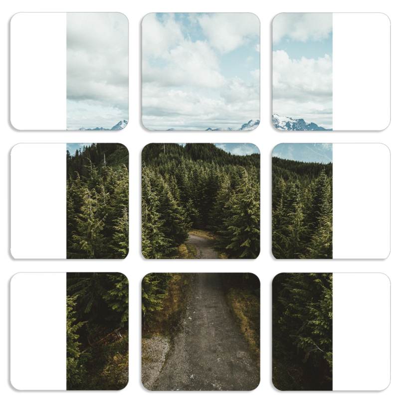 Магнитные фотопазлы 50 на 50 набор 9 штук 