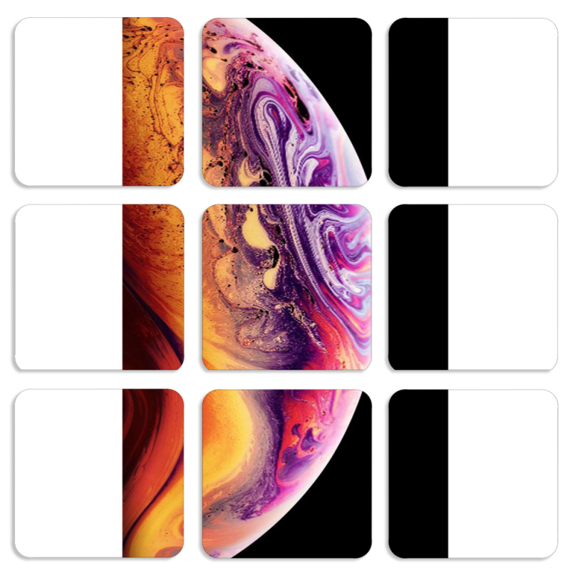 Магнитные фотопазлы 50 на 50 набор 9 штук 