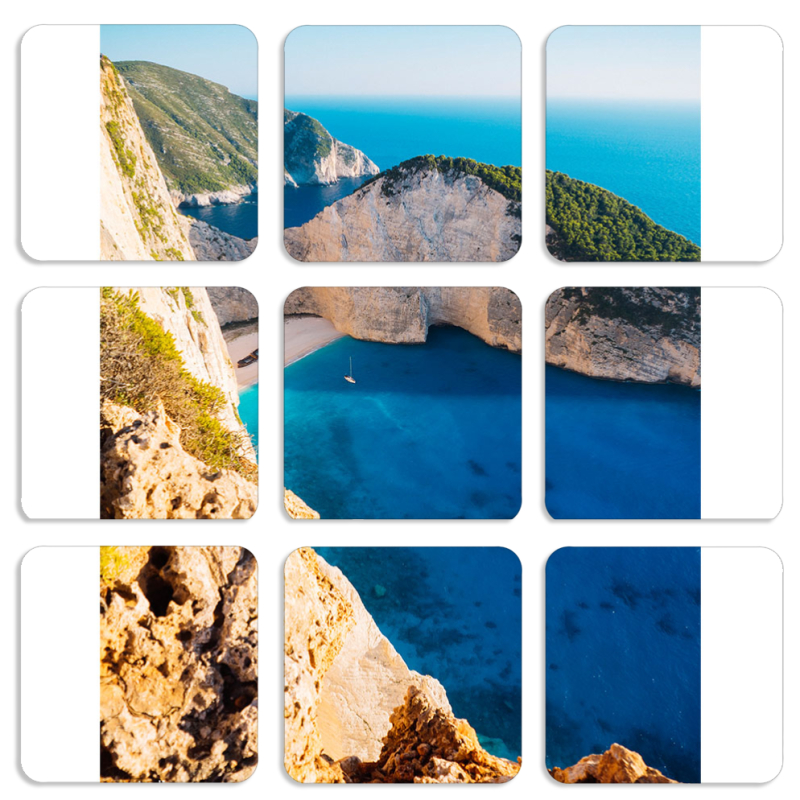 Магнитные фотопазлы 50 на 50 набор 9 штук 