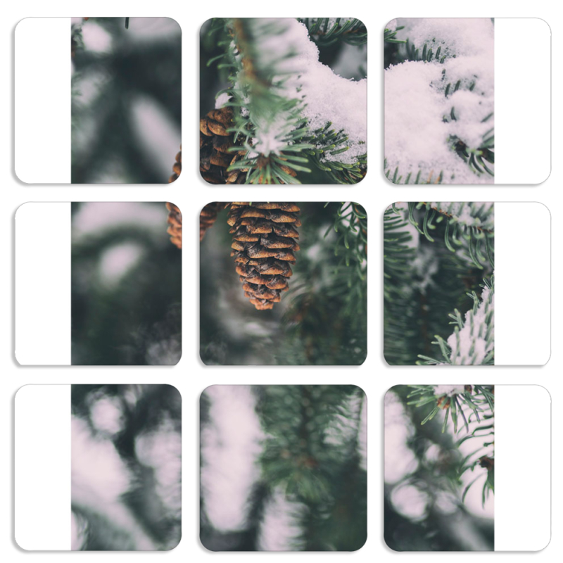 Магнитные фотопазлы 50 на 50 набор 9 штук 