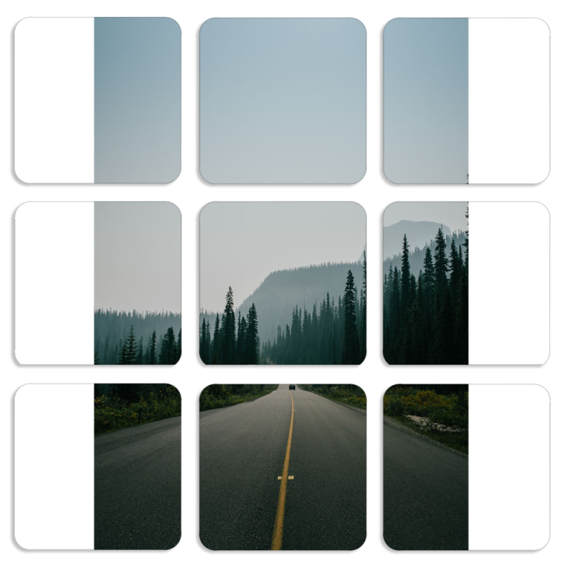 Магнитные фотопазлы 50 на 50 набор 9 штук 