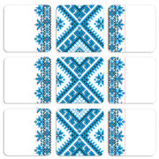 Магнитные фотопазлы 50 на 50 набор 9 штук Блакитний Орнамент