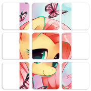 Магнитные фотопазлы 50 на 50 набор 9 штук My Little Pony Fluttershy