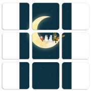 Магнитные фотопазлы 50 на 50 набор 9 штук Mumintroll