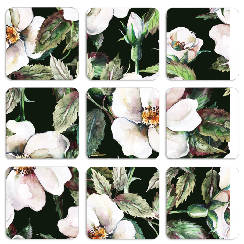 Магнитные фотопазлы 50 на 50 набор 9 штук Blossom Roses