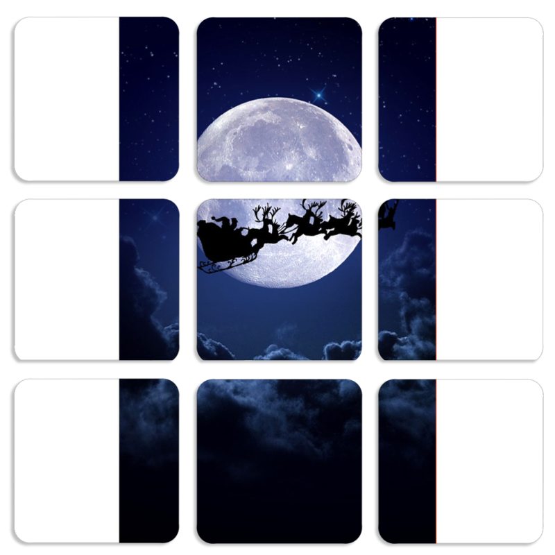 Магнитные фотопазлы 50 на 50 набор 9 штук 