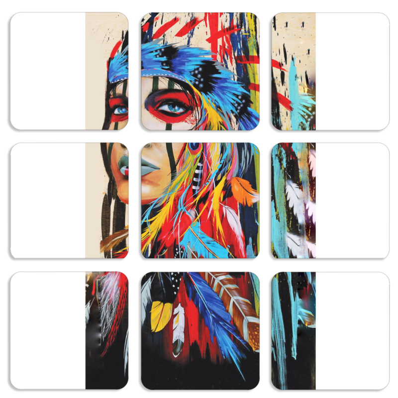 Магнитные фотопазлы 50 на 50 набор 9 штук 