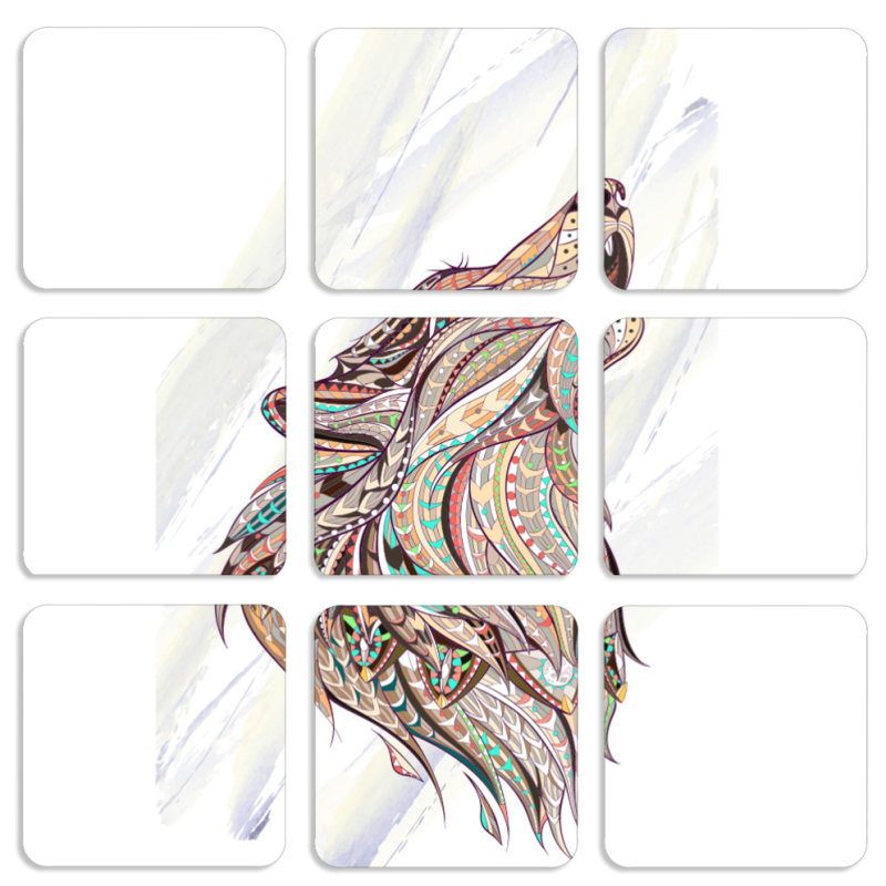 Магнитные фотопазлы 50 на 50 набор 9 штук 