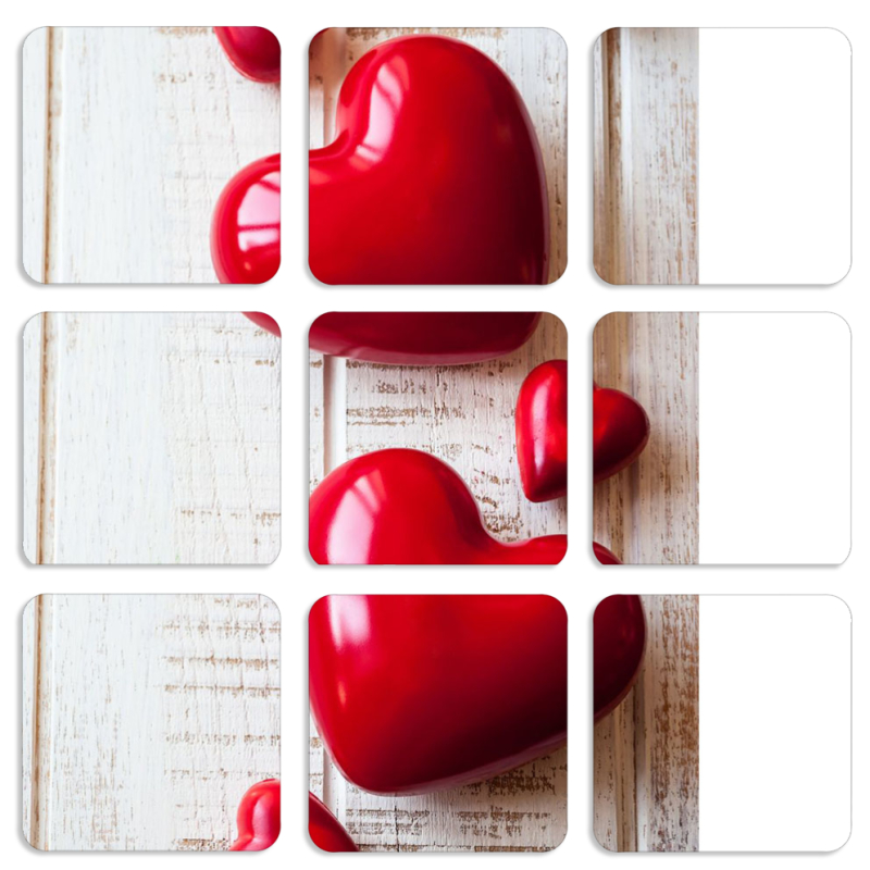 Магнитные фотопазлы 50 на 50 набор 9 штук 