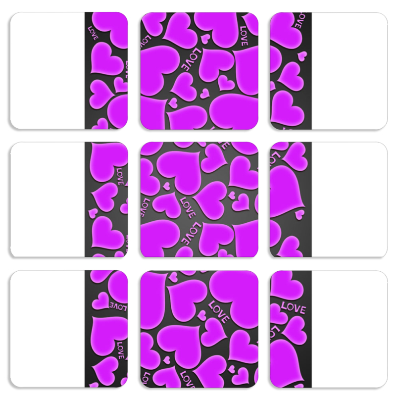 Магнитные фотопазлы 50 на 50 набор 9 штук 