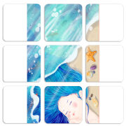 Магнитные фотопазлы 50 на 50 набор 9 штук Sea Girl