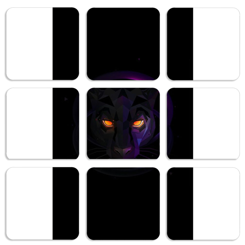 Магнитные фотопазлы 50 на 50 набор 9 штук 