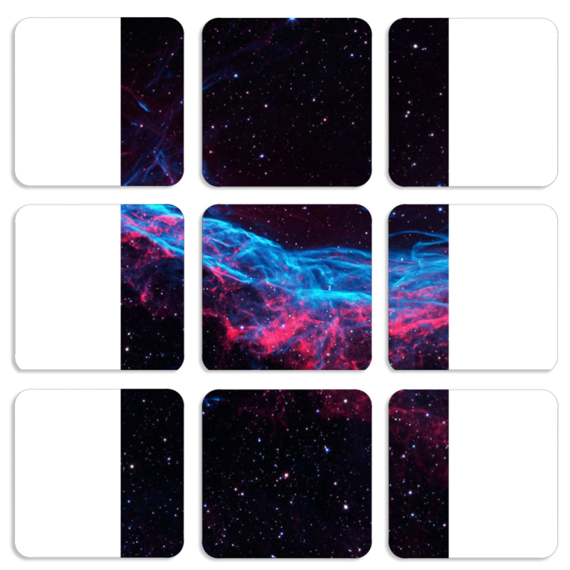 Магнитные фотопазлы 50 на 50 набор 9 штук 