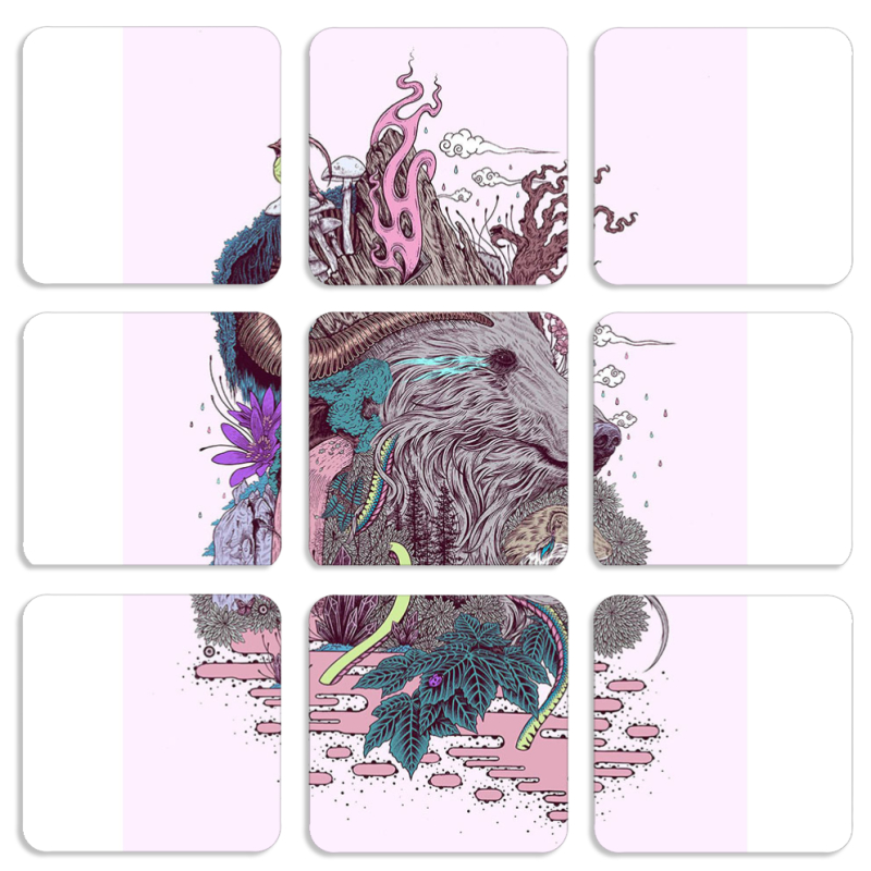 Магнитные фотопазлы 50 на 50 набор 9 штук 