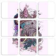 Магнитные фотопазлы 50 на 50 набор 9 штук 