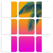 Магнитные фотопазлы 50 на 50 набор 9 штук 