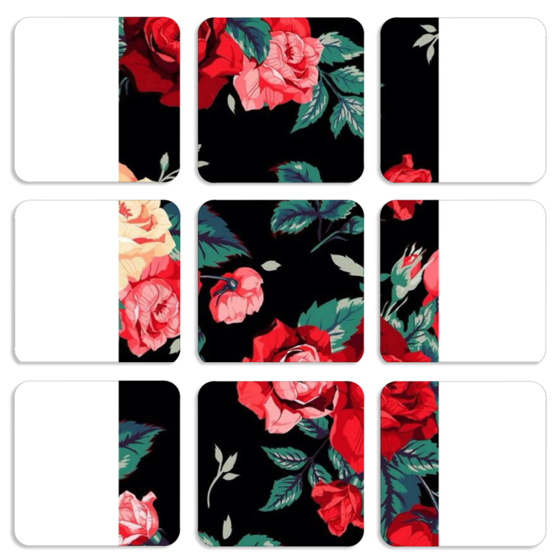 Магнитные фотопазлы 50 на 50 набор 9 штук 