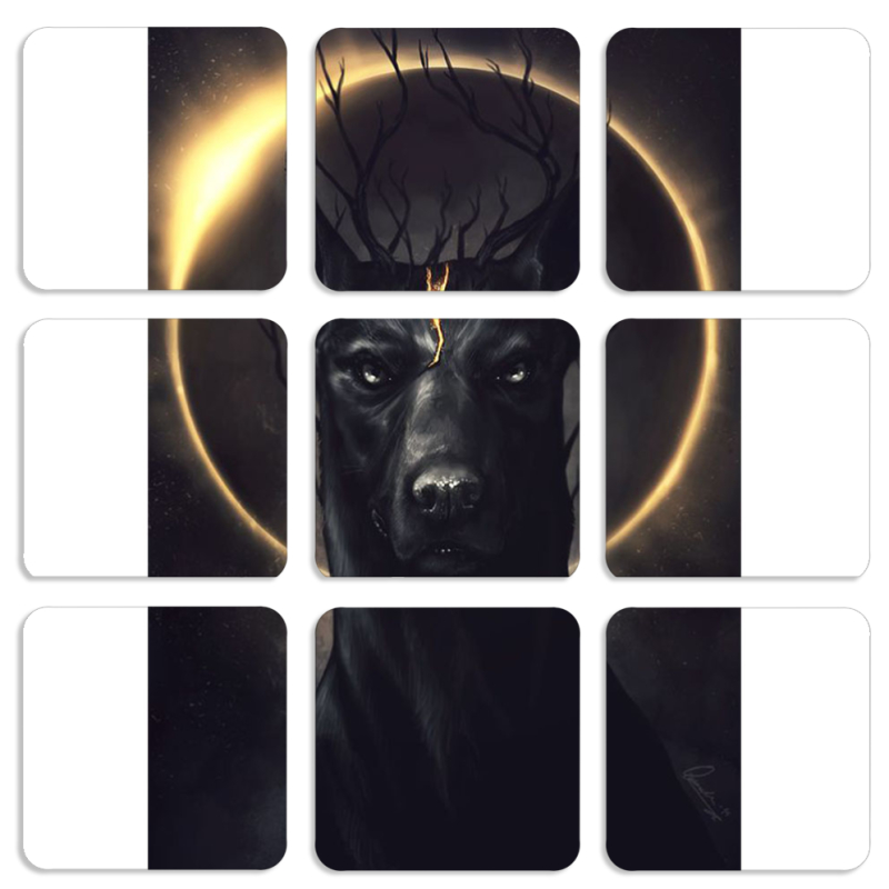 Магнитные фотопазлы 50 на 50 набор 9 штук 