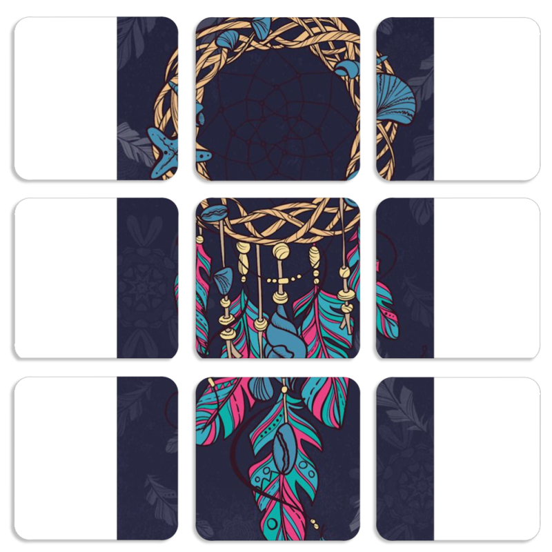 Магнитные фотопазлы 50 на 50 набор 9 штук 