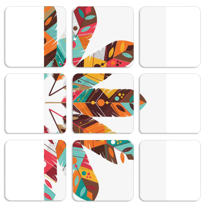 Магнитные фотопазлы 50 на 50 набор 9 штук 