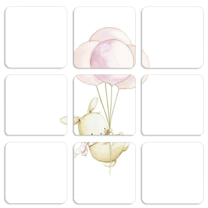 Магнитные фотопазлы 50 на 50 набор 9 штук 