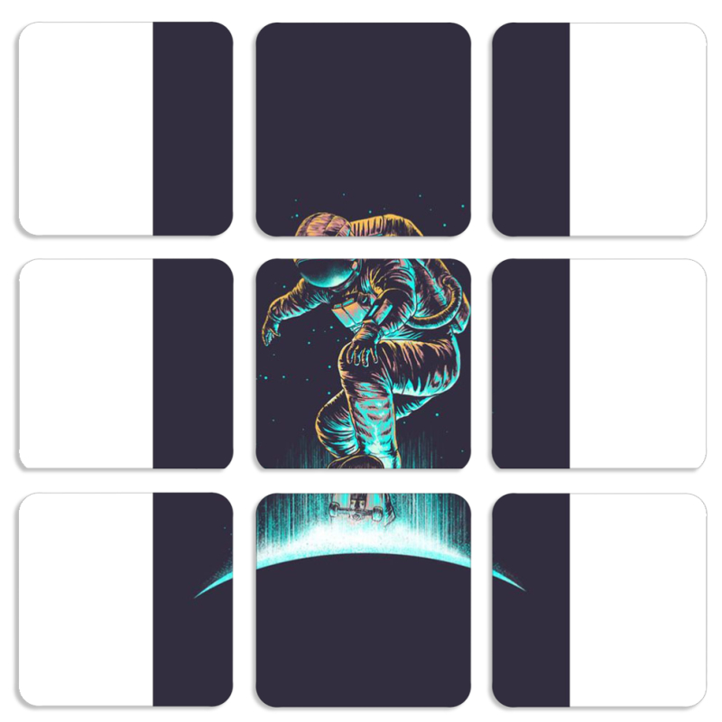 Магнитные фотопазлы 50 на 50 набор 9 штук 