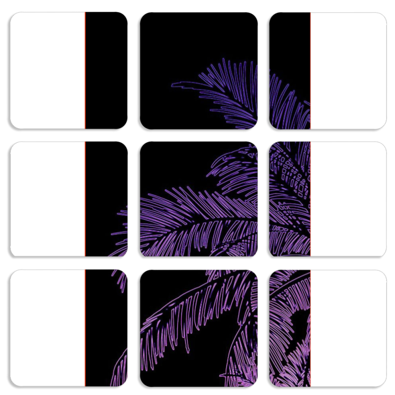 Магнитные фотопазлы 50 на 50 набор 9 штук 