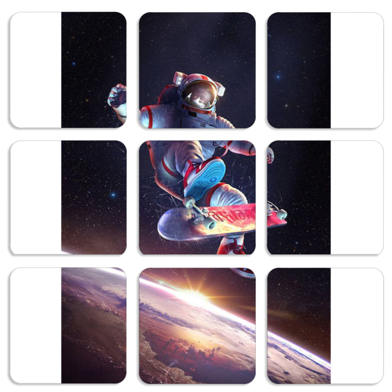 Магнитные фотопазлы 50 на 50 набор 9 штук 