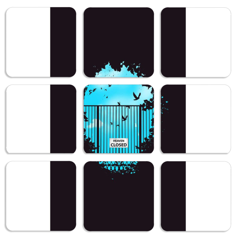 Магнитные фотопазлы 50 на 50 набор 9 штук 