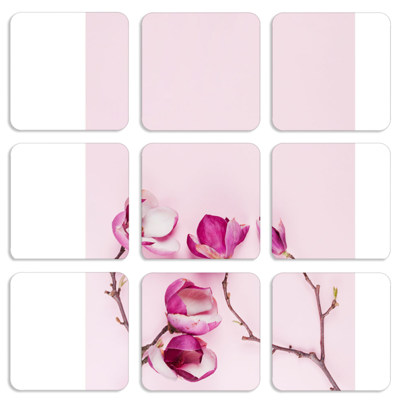 Магнитные фотопазлы 50 на 50 набор 9 штук 