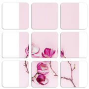 Магнитные фотопазлы 50 на 50 набор 9 штук 