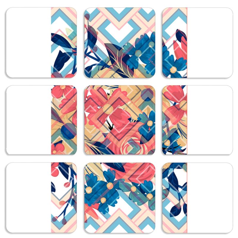 Магнитные фотопазлы 50 на 50 набор 9 штук 