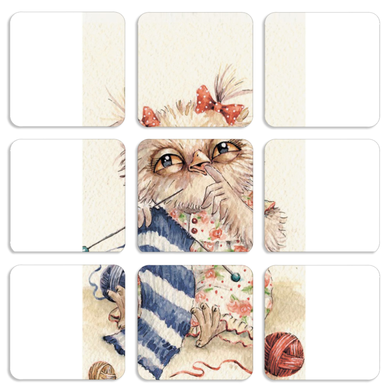 Магнитные фотопазлы 50 на 50 набор 9 штук 