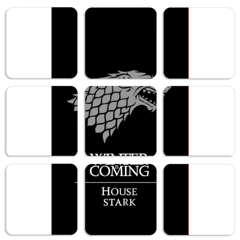 Магнитные фотопазлы 50 на 50 набор 9 штук 