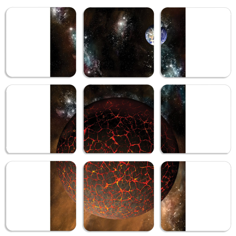 Магнитные фотопазлы 50 на 50 набор 9 штук 