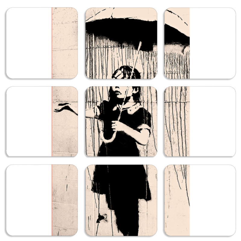 Магнитные фотопазлы 50 на 50 набор 9 штук 